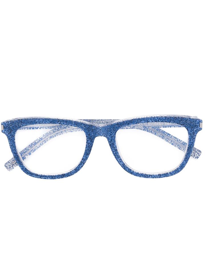 Saint Laurent - Square-frame Glasses - Men - Acetate - One Size, Blue, Acetate