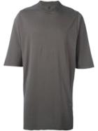 Rick Owens Drkshdw Oversized Round Neck T-shirt, Men's, Grey, Cotton