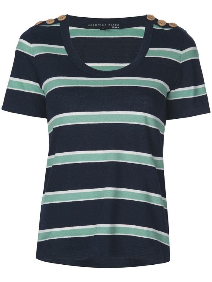 Veronica Beard Striped T-shirt - Blue