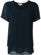 Michael Michael Kors Layered T-shirt, Women's, Size: Small, Blue, Polyester