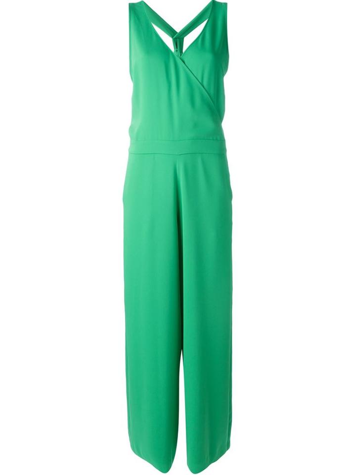 P.a.r.o.s.h. Bow Back Jumpsuit, Women's, Size: M, Green, Polyester