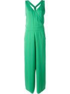 P.a.r.o.s.h. Bow Back Jumpsuit, Women's, Size: M, Green, Polyester