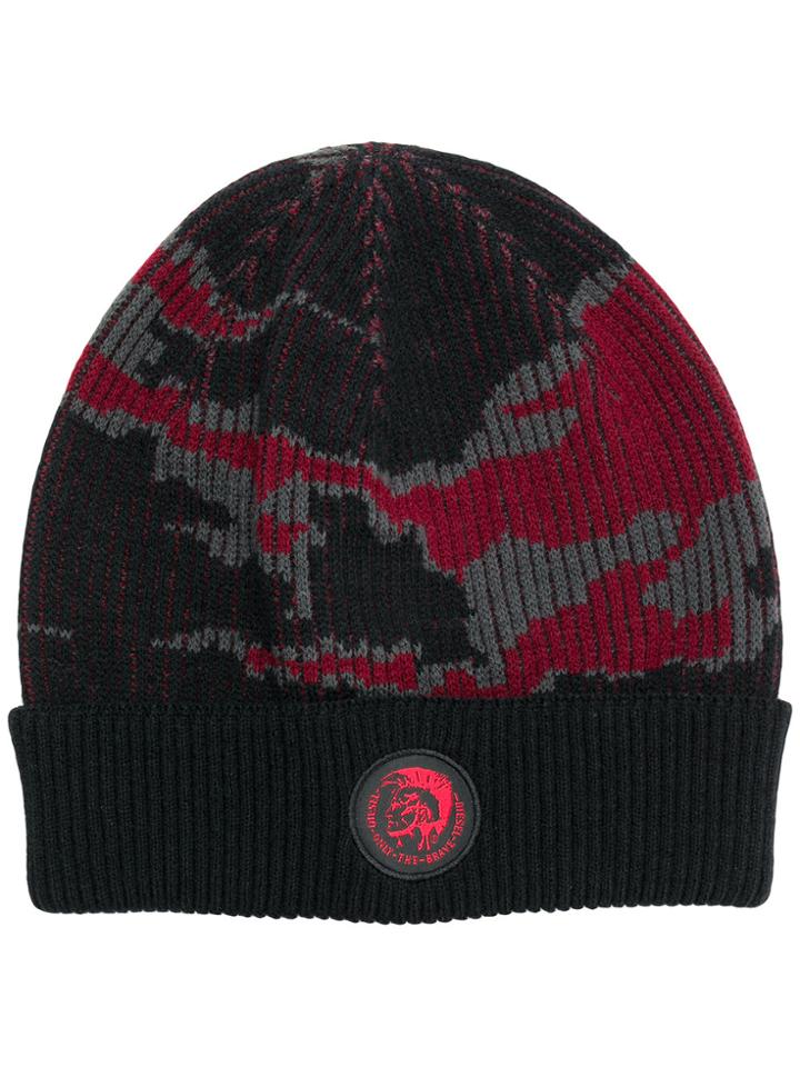 Diesel Dvl-beany-special Collection Hat - Black