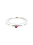 Rosa Maria Joo Ring, Women's, Size: 6 1/2, Metallic, Sterling Silver/ruby