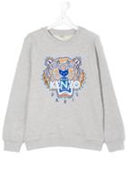 Kenzo Kids Tiger Print Sweatshirt - Grey