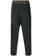 Ziggy Chen Loose-fit Cropped Trousers - Black