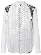 Comme Des Garçons Homme Plus Embellished Layered Shirt - White