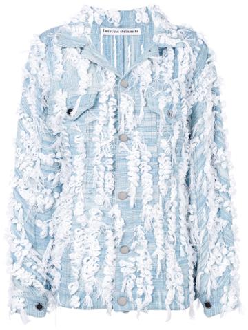 Faustine Steinmetz Appliqué Denim Jacket - Blue