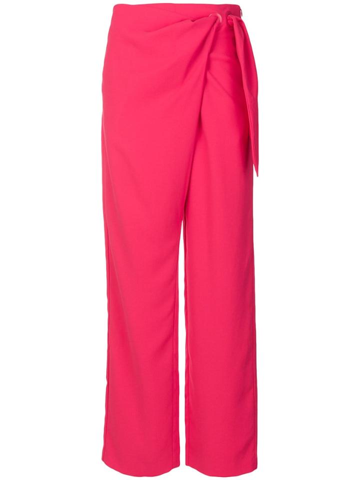 Dion Lee Tie Front Wide Leg Trousers - Pink