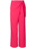 Dion Lee Tie Front Wide Leg Trousers - Pink