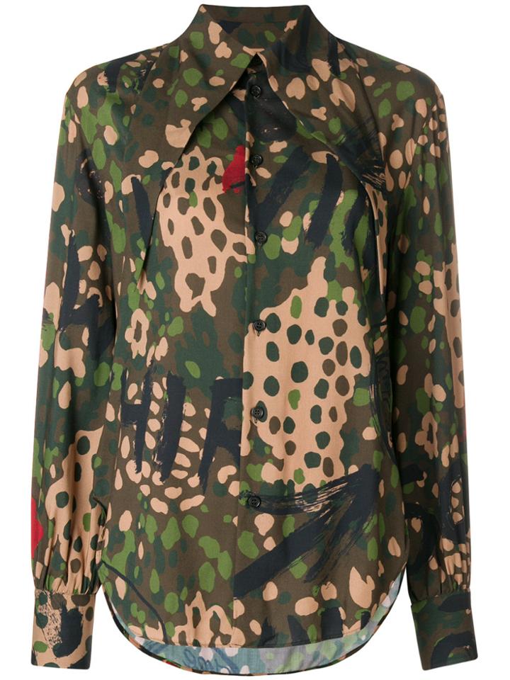 Vivienne Westwood Pianist Camouflage Shirt - Green