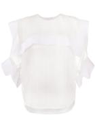 Chloé Stripe Short Sleeve Blouse - Nude & Neutrals