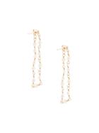 Petite Grand Beaded Loop Earrings - Gold