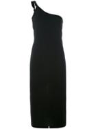 Toteme - One Shoulder Dress - Women - Polyester - L, Black, Polyester