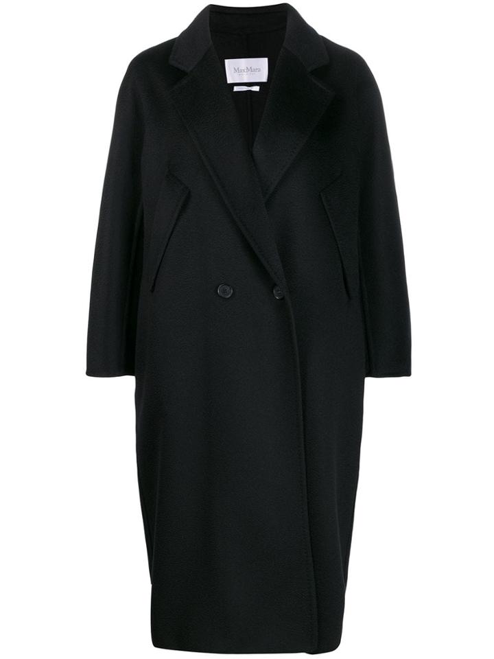 Max Mara Oversized Coat - Black