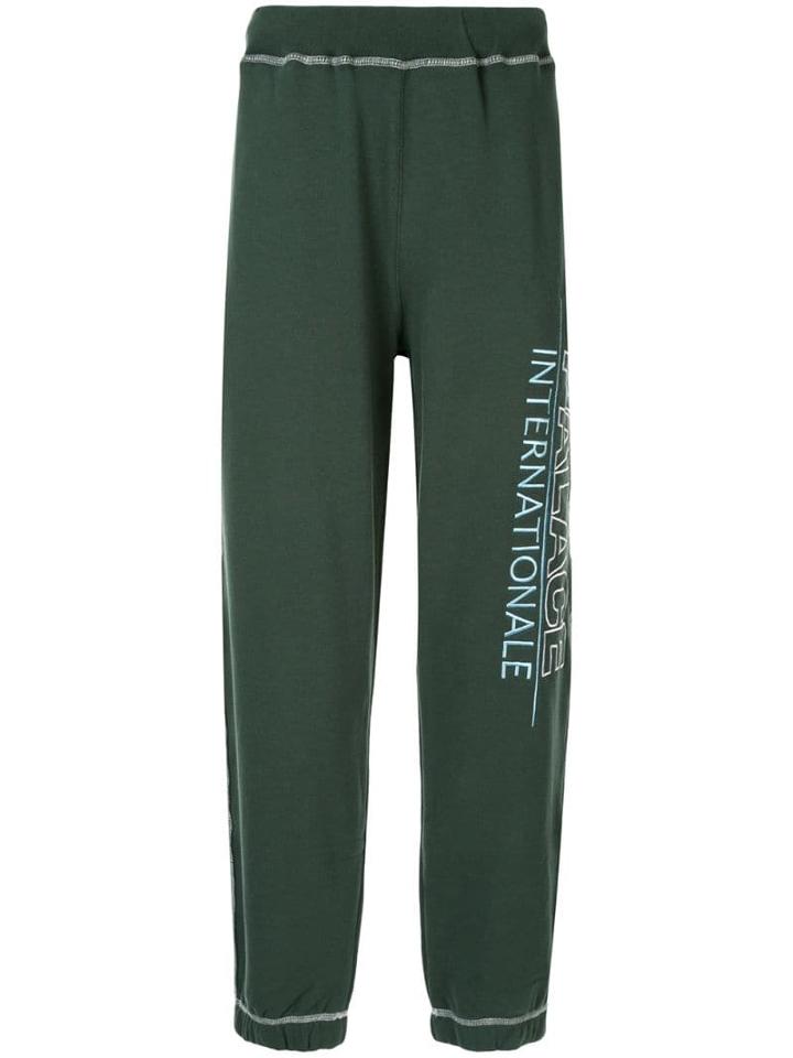 Palace Logo Embroidered Track Trousers - Green