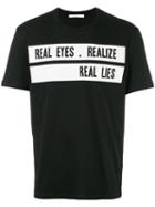 Givenchy 'real Eyes Realise Real Lies' T-shirt, Men's, Size: Xxl, Blue, Cotton