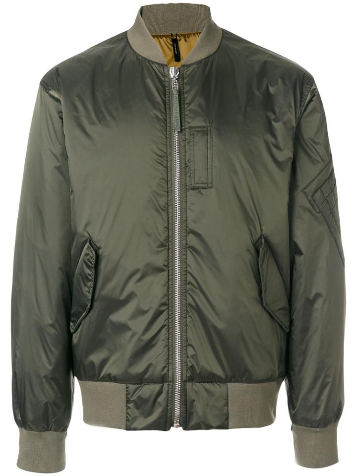 Helmut Lang Reversible Bomber Jacket - Green