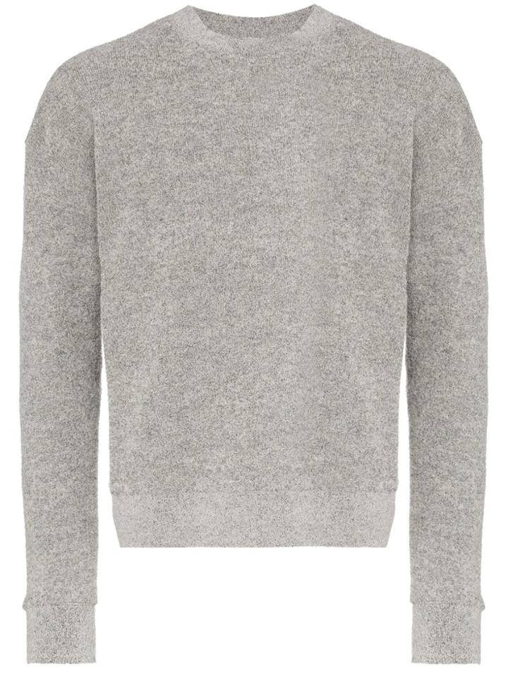 John Elliott Crew Neck Bouclé Knit Jumper - Grey