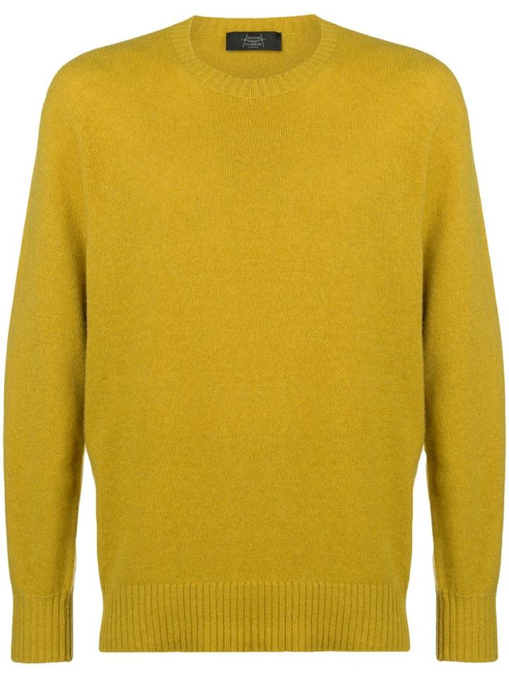 Maison Flaneur Round Neck Sweater - Yellow