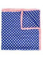 Comme Des Garçons Tricot Polka Dot Scarf, Women's, Blue, Cotton/silk