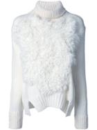 Jay Ahr Roll Neck Pullover, Women's, Size: 40, White, Acrylic/wool
