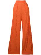 Stella Mccartney Wide-leg Lace Trousers - Orange