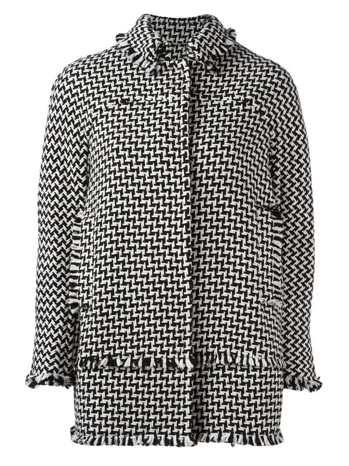 Gianluca Capannolo 'farah' Coat, Women's, Size: 42, Black, Acrylic/polyamide/virgin Wool