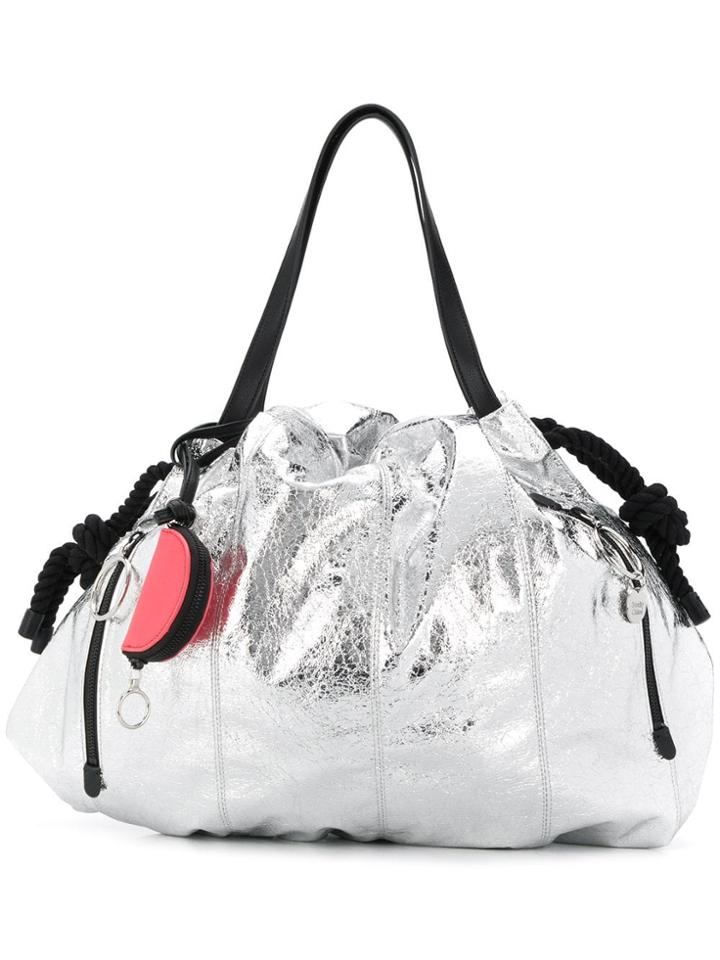 See By Chloé Large Flow Tote Bag - Silver