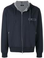 Fay Zipped Hoodie - Blue