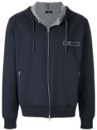 Fay Zipped Hoodie - Blue