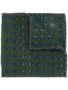 Canali Printed Pocket Square - Green