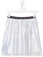 Tommy Hilfiger Junior Pleated Flared Skirt - White