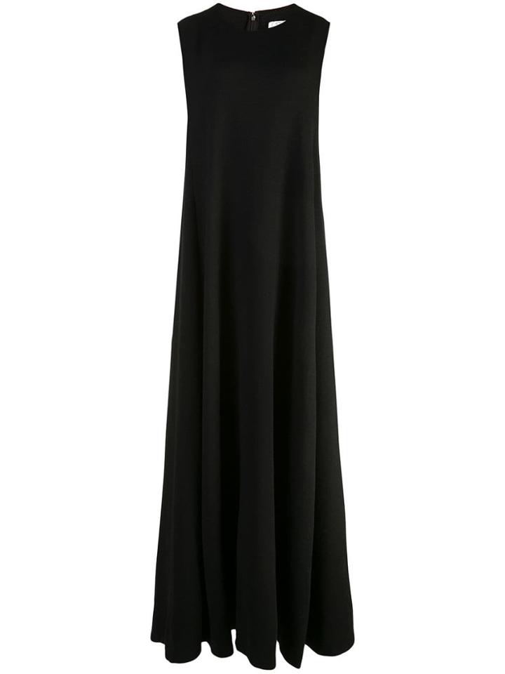 Oscar De La Renta Flared Long Dress - Black
