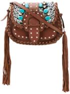 Gedebe - Alice Embellished Tassel Bag - Women - Cotton/leather - One Size, Brown, Cotton/leather
