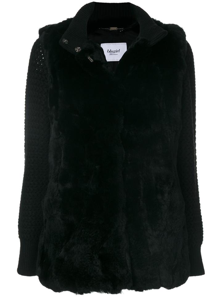 Blugirl Knit Sleeve Jacket - Black