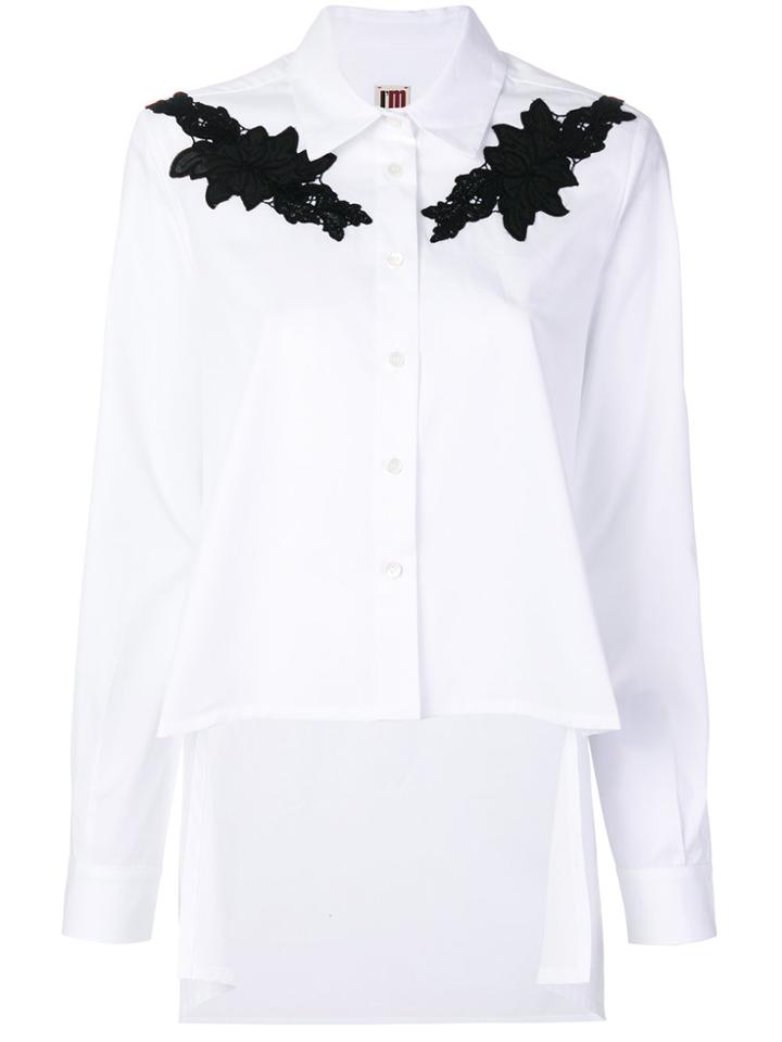 I'm Isola Marras Lace Appliqué Shirt - White