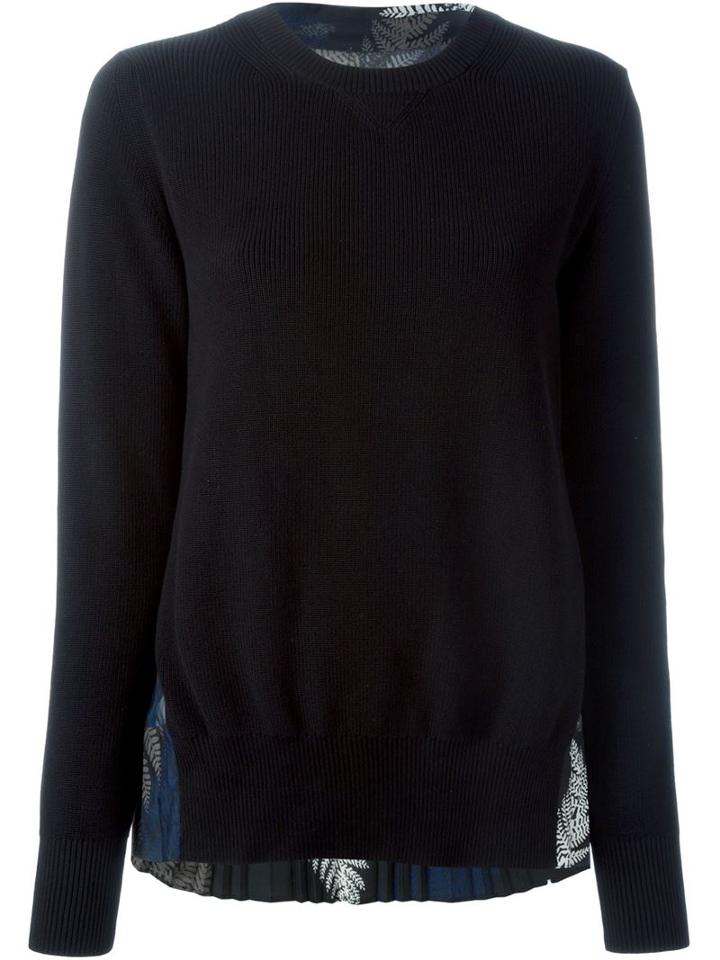 Sacai Fern Printed Back Sweater