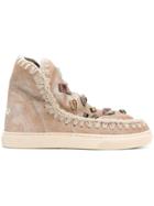 Mou Stud Detailed Eskimo Boots - Nude & Neutrals