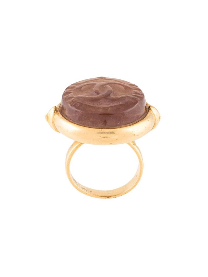 Chanel Vintage Logos Ring - Gold