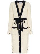 Thom Browne Knee Length Mohair Cardigan - White