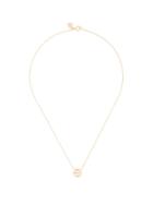 Tory Burch Crystal Logo Delicate Necklace - Gold