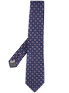 Canali Ornemental Motif Tie - Blue