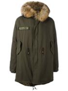 As65 Fur Lined Parka, Men's, Size: Medium, Green, Cotton/polyamide/leather/rabbit Fur