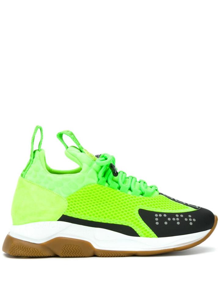 Versace Cross Chainer Sneakers - Green
