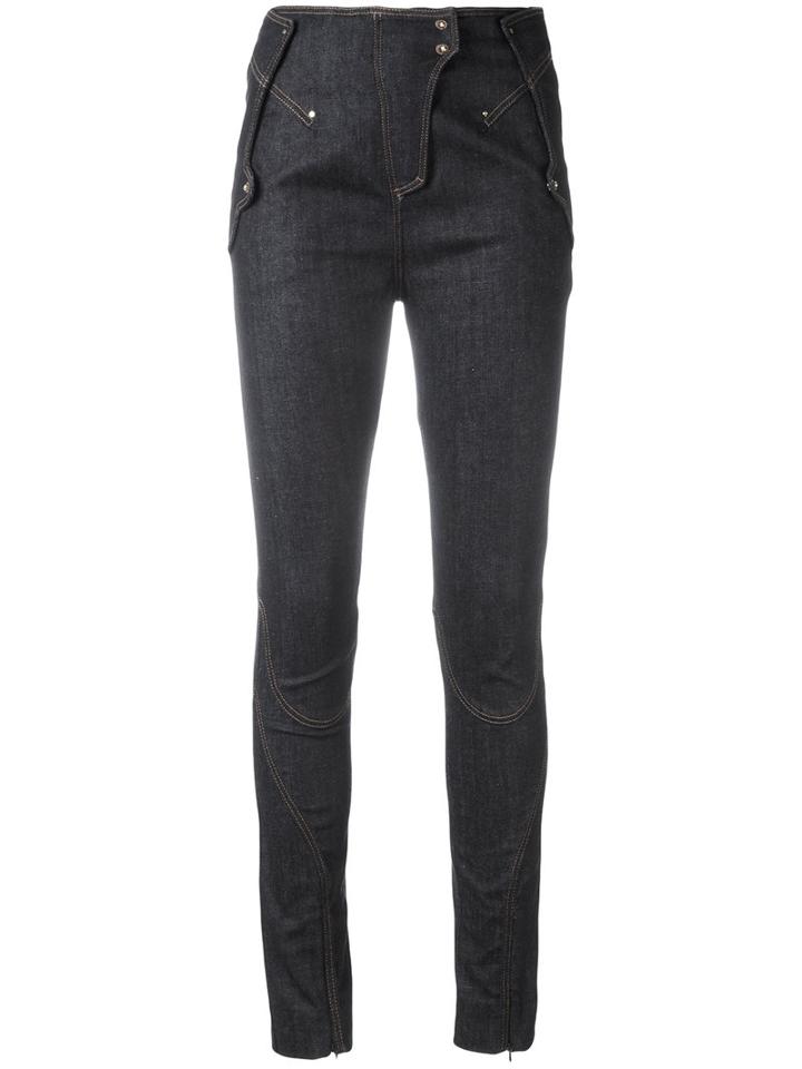 Esteban Cortazar Denim Skinny Trousers, Women's, Size: 38, Blue, Cotton/spandex/elastane