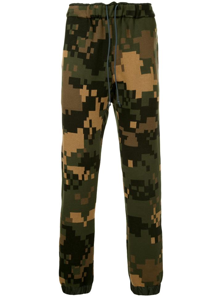 Sacai Camouflage Track Pants - Green
