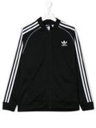 Adidas Originals Kids Teen Zip-up Sweatshirt - Black