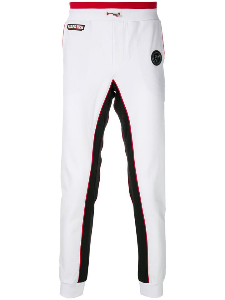 Plein Sport Tiger Tech Track Pants - White