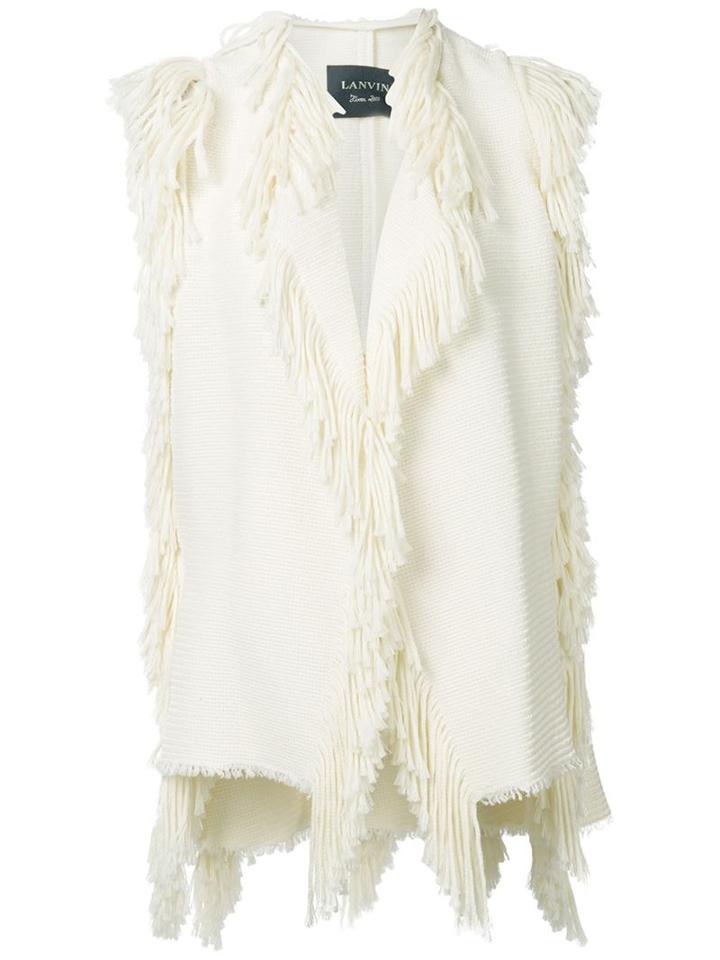 Lanvin Fringed Boho Style Vest